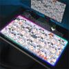 RGB Glowing Hololive Usada Pekora Mousepad Laptop Anime Girl Kawaii Table Mat Non-Slip Office Keyboard Mouse Pad Large Mouse Mat