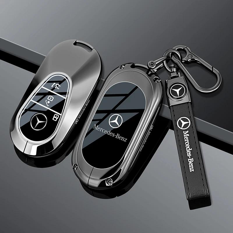 Pouzdro na klíč od auta ze slitiny zinku pro Mercedes Benz třídy A C E S G GLC CLE CLA GLB GLS W177 W205 W213 W222 X167 AMG