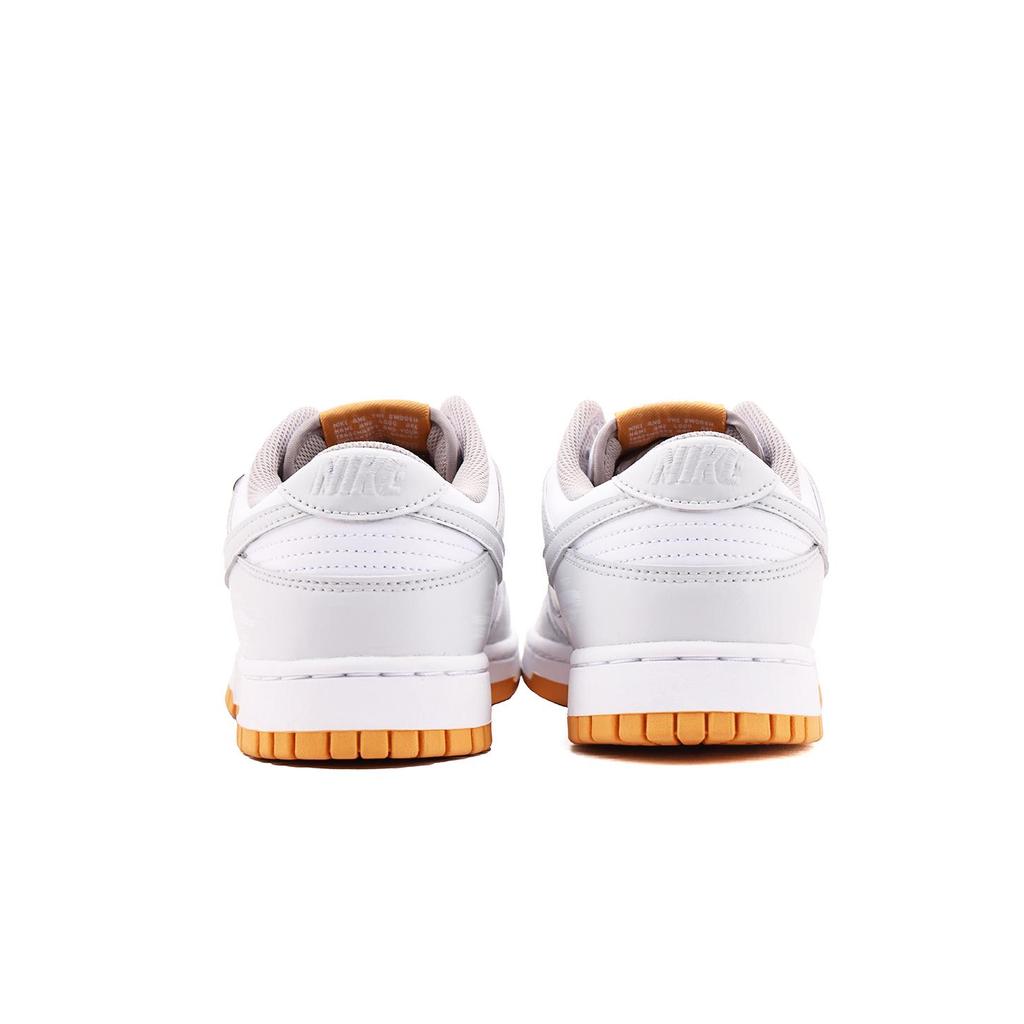 Nike Dunk Leather Abrasion Resistant, Lightweight, And Breathable Low top Skateboard Shoes Unisex Gray White HF5441-110(Team59-)