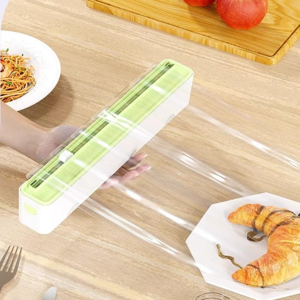 Space Saving Plastic Wrap Cutter Wall Mounted Tin Foil Cutting Box Food Film Dispenser Restaurants
