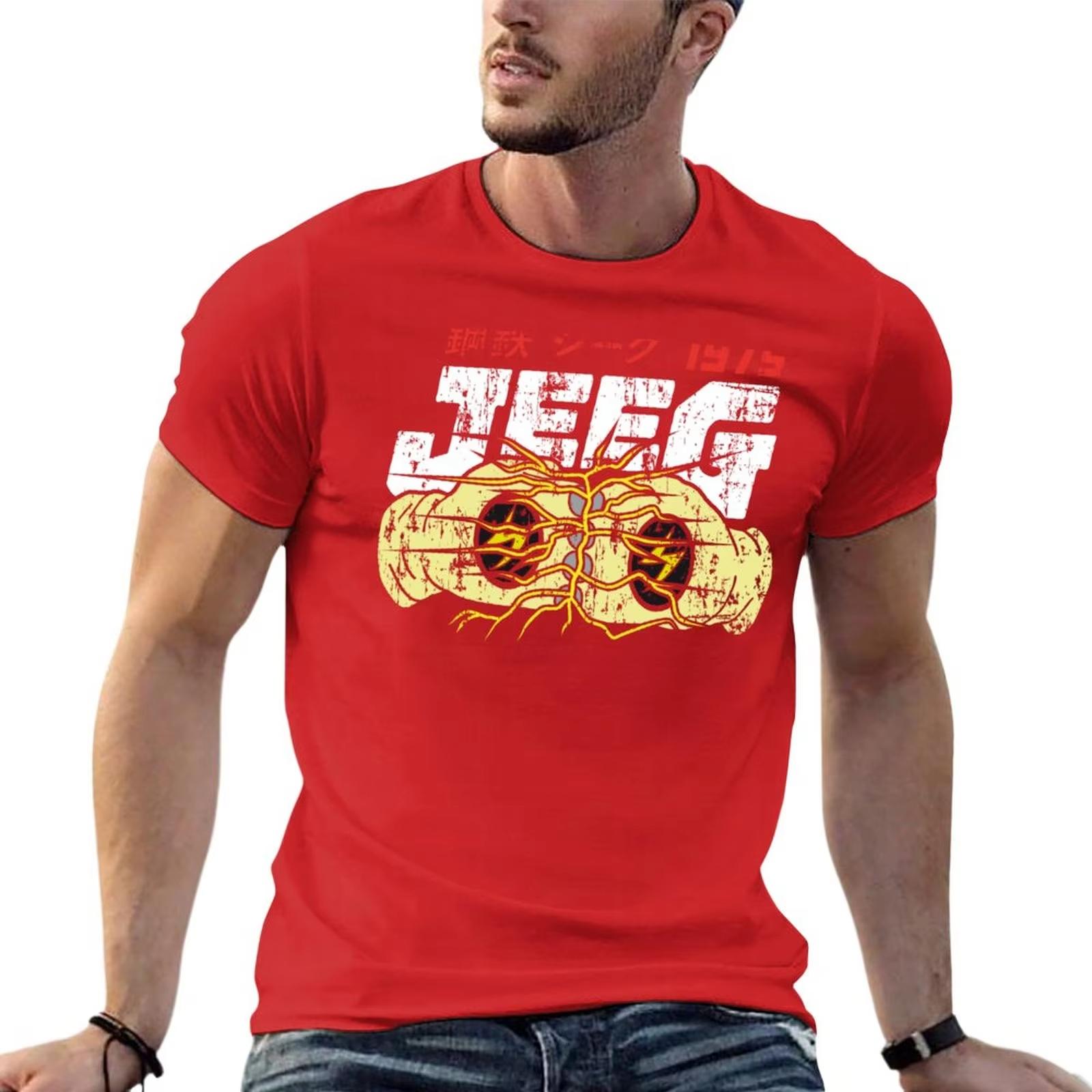 

Футболка с коротким рукавом Steel Robot Jeeg Sports Fan Tee для мужчин, большой размер, для фитнеса, в спортивном стиле, уличная одежда, свободная повседневная одежда больших размеров XXXXL