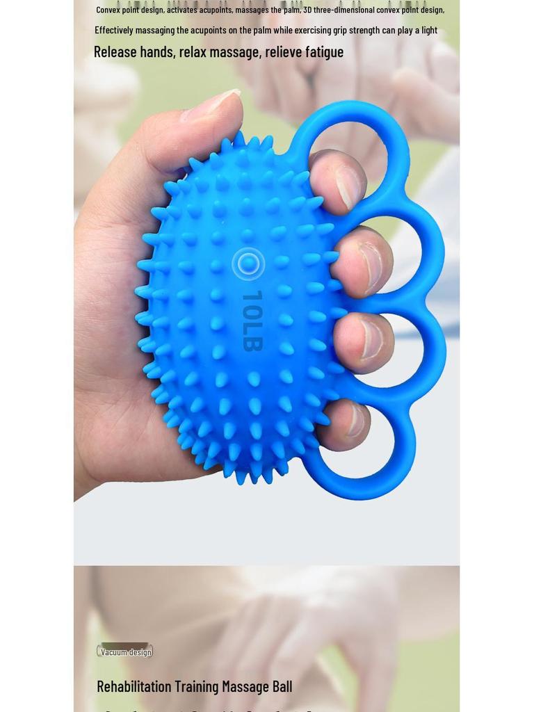 Spiky Finger and Wrist Rehabilitation Ball for Strength Training