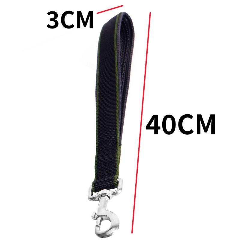 Dog Leash Short Dogs Leash Durable Nylon Leashes for Large Dog Walking Rope Comfortable Handle Dogs Leashes Seat Belts Pet Chain