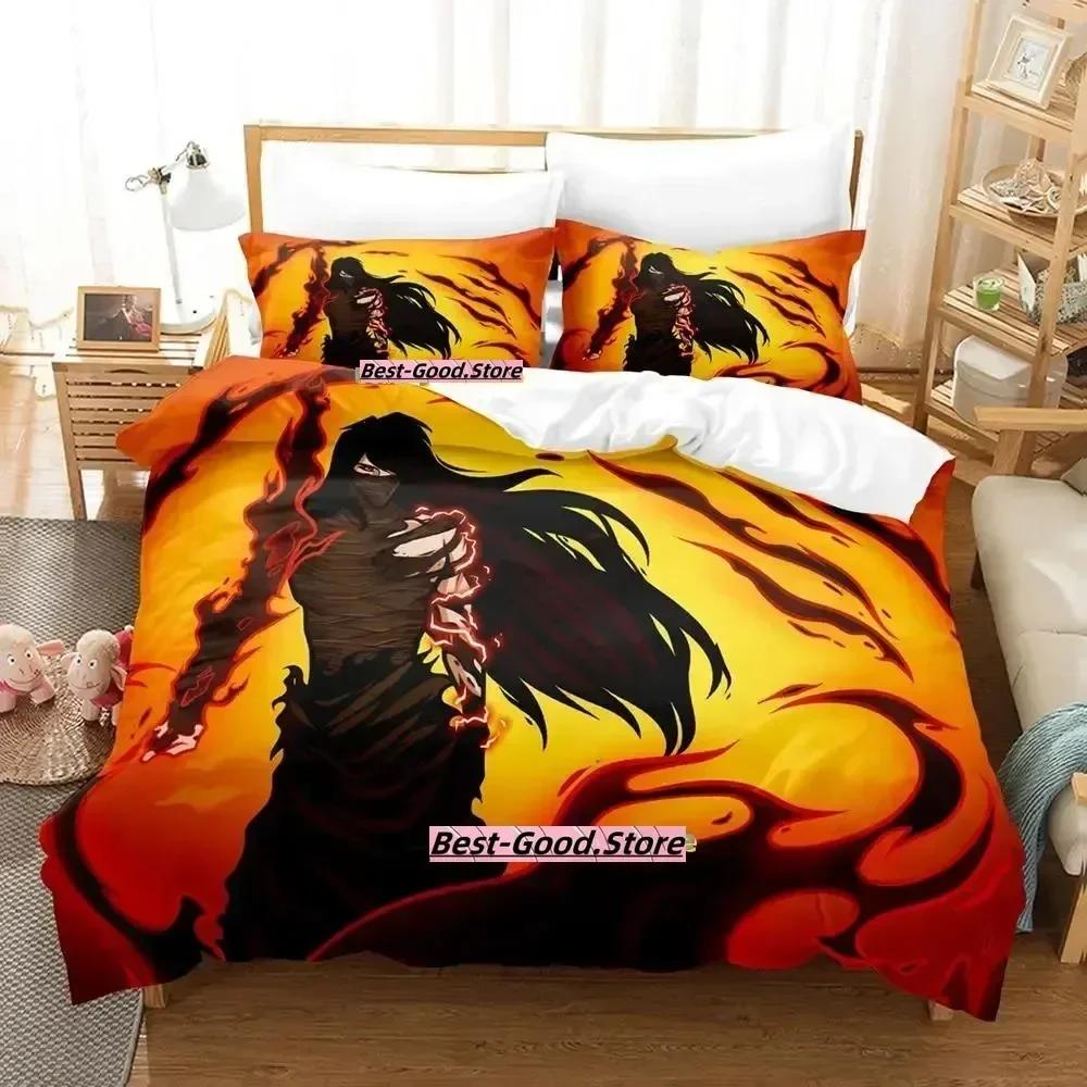 New Bleach Bedding Set Duvet Cover Sheet Printed Bed Set Pillowcase Bed Full Queen King Size Comforter Bedroom