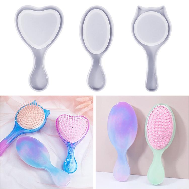 Epoxy Resin Casting Molds Kit Resin Comb Silicone Mold for Crafting Makeup Combs