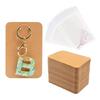 Keychain Jewelry Cardboard with Self-sealing Bag Paper Keychain Display Cards