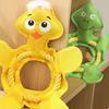 Bite Resistant Rope Knot Dog Toys Duck/Frog Shape Dog Flying Disc Toy  for Relieve Boredom