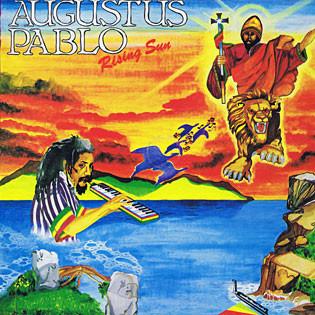 LP Record AUGUSTUS PABLO - Rising Sun NONE Message 1986 Jamaica Reggae, Ska & Dub Used