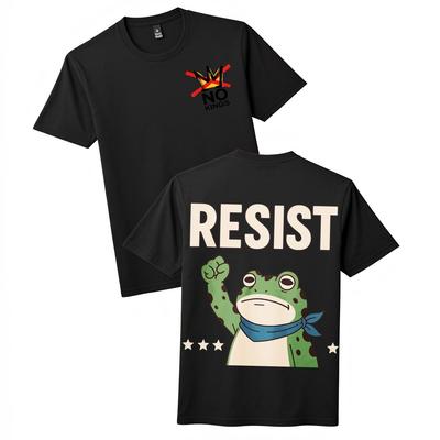 NO KINGS Varde RESIST Sērijas Modes T-krekls Unisex Ikdienas Ielu Stila T-krekls