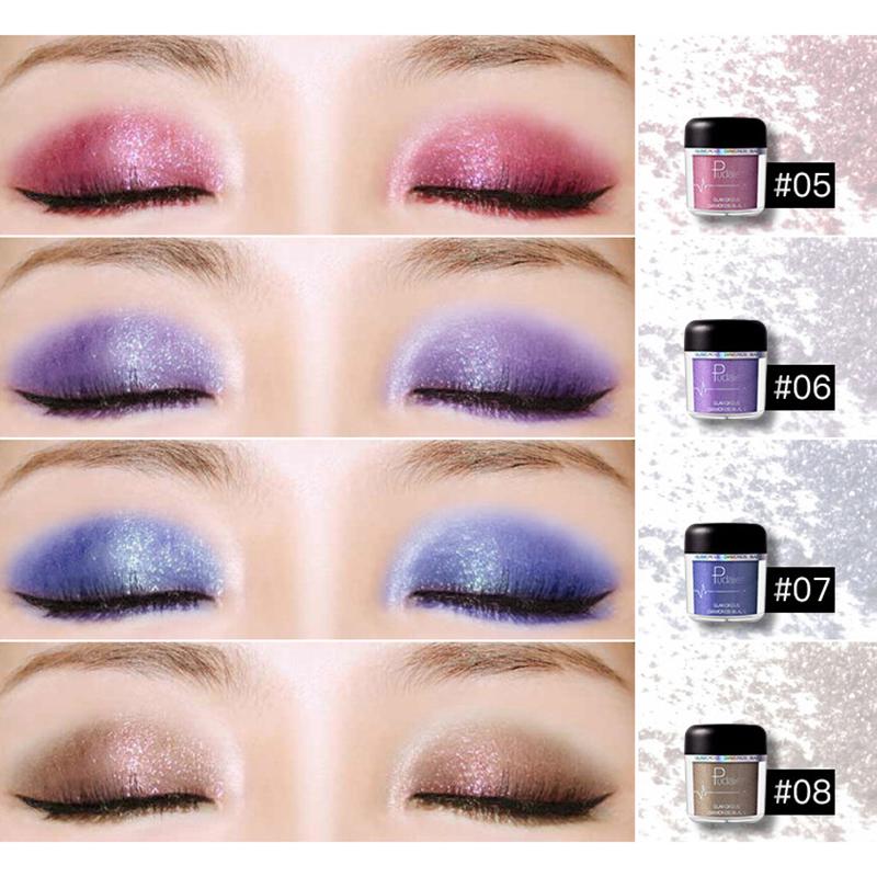 

Pudaier Diamond Pearlescent Powder Тени для век Пудра с металлическим оттенком 28 цветов 05#