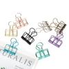 Hollow Dovetail Clip MultiColor Long Tail Binder Clips Paperclip Office Decorative Tool