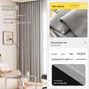 Modern Cream Chenille Blackout Curtains for Living Room/Bedroom