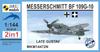 Mark I 1/144 Bf109G-10 „Späte Gustav“ (2 Kits) Plastikmodellbausatz MKM 144072N (Flugzeug)