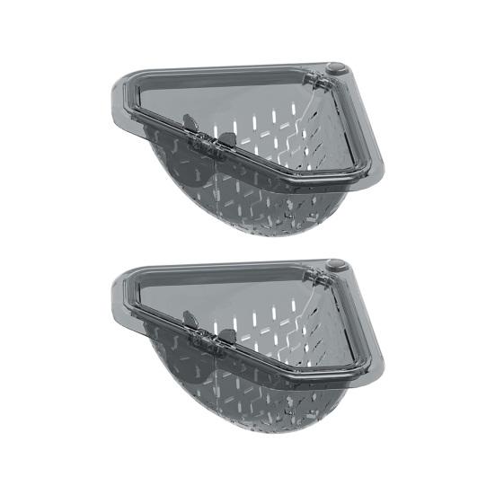 Magnetic Corner Sink Basket Triangular Kitchen Sink Strainer Easy Cleaning Drain Catcher for Food Scraps