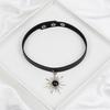 Punk Choker Collar Necklace Pu Leather Goth Rivets Choker Necklace Pendientes Party Club Sexy Gothic Femme Jewelry