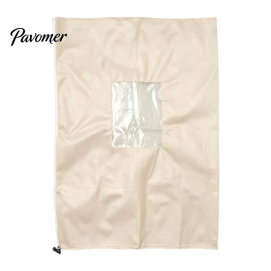 Winter Garden Plant Shield Cover, Drawstring Freeze Protection Bag with Window, Non-woven Outdoor Fruit Tree Fabric Frost Blanket for Potted