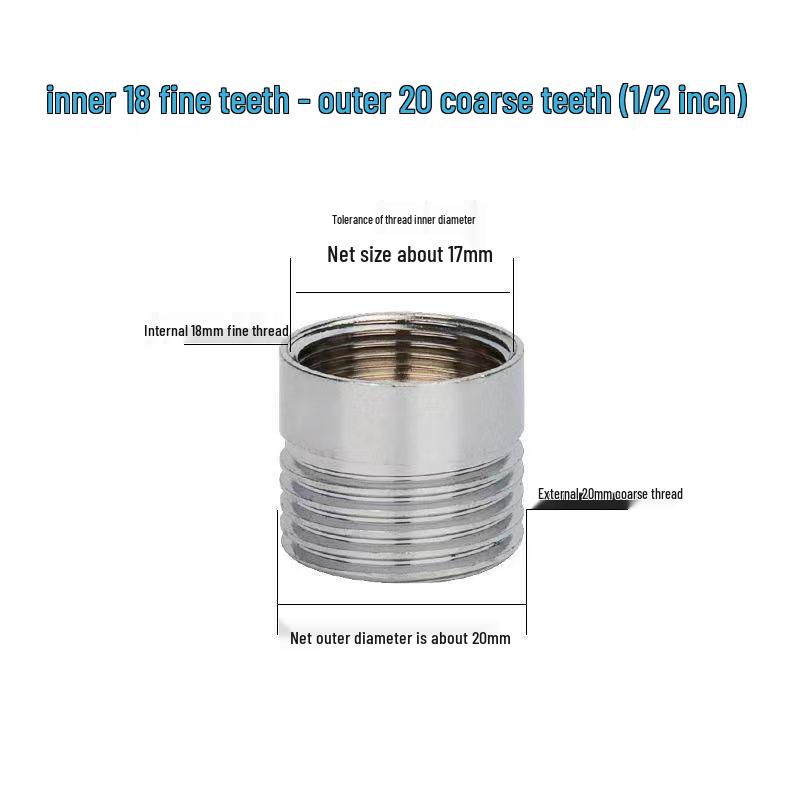 Faucet Adapter & Water Purifier Connector: M22 To 4-Point Coarse Thread Aerator