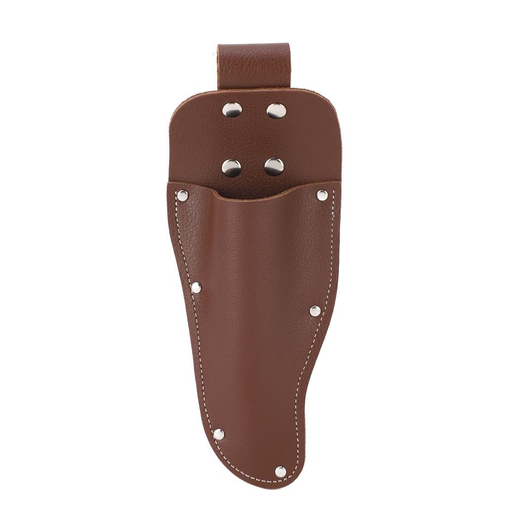 Pliers Holder Pruner Sheath Cowhide Belt Hanging Pouch for Gardening Pruning Shears Scissors Knives Coffee