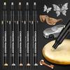 1-20Pcs Mirror Marker Pen DIY Reflective Paint Pens Mirror Markers Chrome Gold SILVER Marker Signature Car Styling Art Craftwork