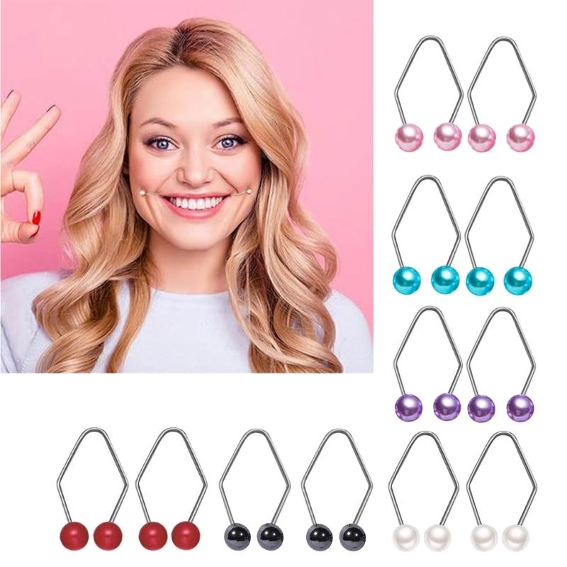 1 Pair Dimple Maker Dimple Trainer Fashion Jewelry Accessory Natural Smile Dimple Maker Body Jewelry for Smile Training