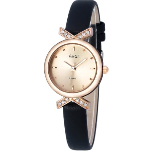 

AVGI Women s Wristwatch, Waterproof, Casual Leather Band, Cute (Gold)