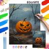Halloween Pumpkin Landscape Digital Oil Painting Coloring Painting Hand Painting Home Decoration