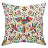 Mexican Otomi Floral Animal Pillow Covers Boho Ethnic Peachskin Cushion Cases For Sofa Livingroom Bedroom Home Decor