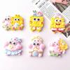 Large Resin Cartoon Shoe Charms & DIY Hair Clip Accessories, Cream Color