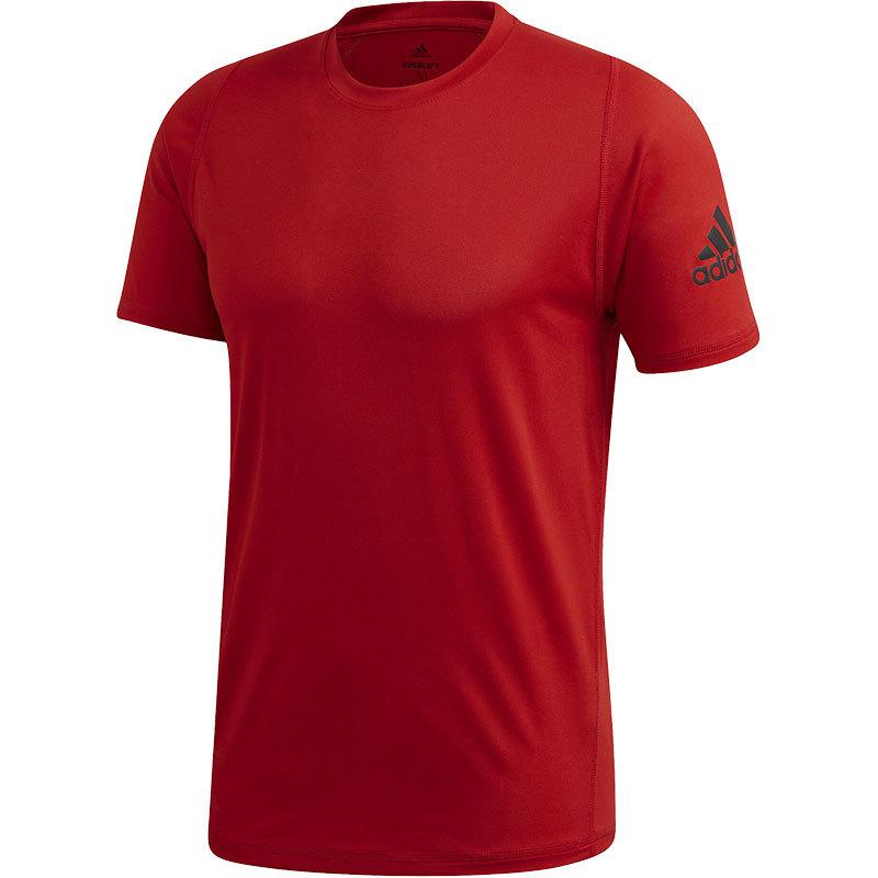 Adidas T Shirts Men s Burgundy Crew Neck Moderate Straight Fit FL4620 165/88A/JS