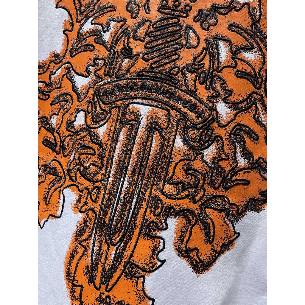 GZ-8935 CHROME HEARTS 2025 Summer New High Quality Cotton Round Neck Loose Large Size Men's and Women's T-shirt Couple T-shirt