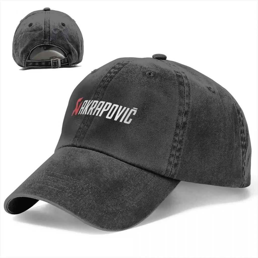 Blombongan Akrapovics Baseball Caps Distressed Denim Washed Cap AKS Motorcycle Outdoor All Seasons Travel Caps Hat