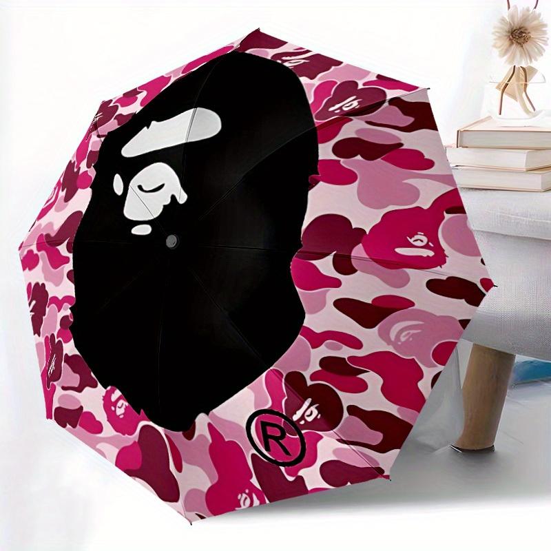 1 Stück Bape Camo Winddichter Automatikschirm, Leicht für Damen/Herren, Perfektes Weihnachtsgeschenk a0811237