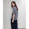 Demana Bare Feel Summer Color-Block Striped T-Shirt