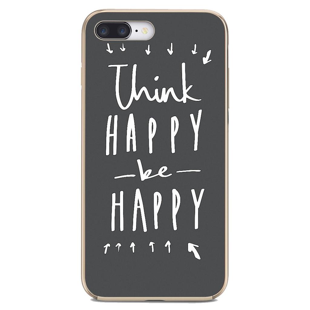 TPU Hülle für Samsung Galaxy Note 3 4 5 8 9 10 S3 S4 S5 Mini S6 S7 Edge S8 S9 Plus Denk positiv sei glücklich Inspirierendes Zitat