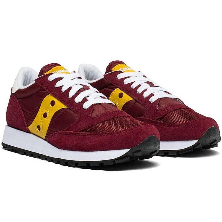 SAUCONY Jazz Original Bequeme Tägliche Low-Top Laufschuhe Damen Sneaker Braun Rot S60368-94