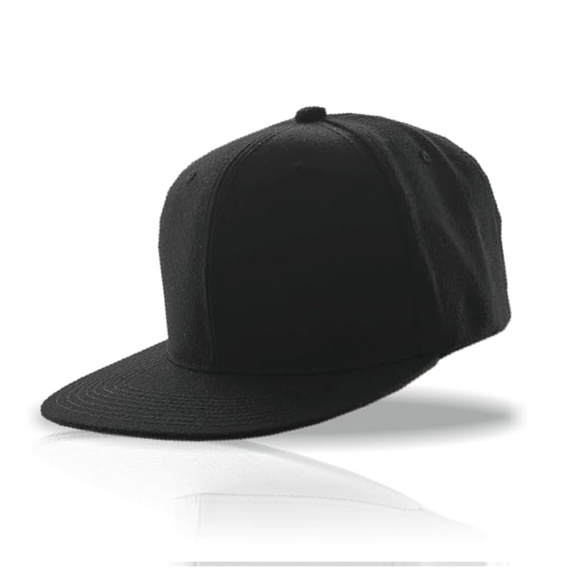 

[GAFI] cap hat flat visor cap baseball cap black snapback [Secure fit and hard to slip off] outdoor 100% cotton free size unisex walking UV cut