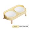 Double Pet Food Water Bowls Non-Slip Cat Bowl Stainless Steel Raised Cat Food Bowls with Stand Anti-splash Dog Bowl Pet Supplies