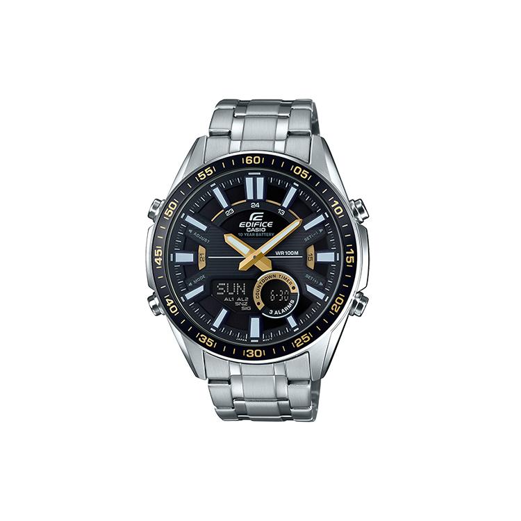 CASIO Men EDIFICE Black Watch EFV-C100D-1B EFV-C100D-1B Silver Black Watch Dial