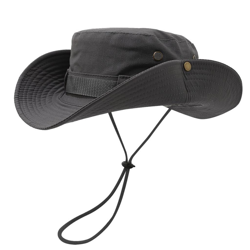 Wide Brim Fisherman Hat For Men Women Sun Protection Breathable Outdoor Summer Accessory