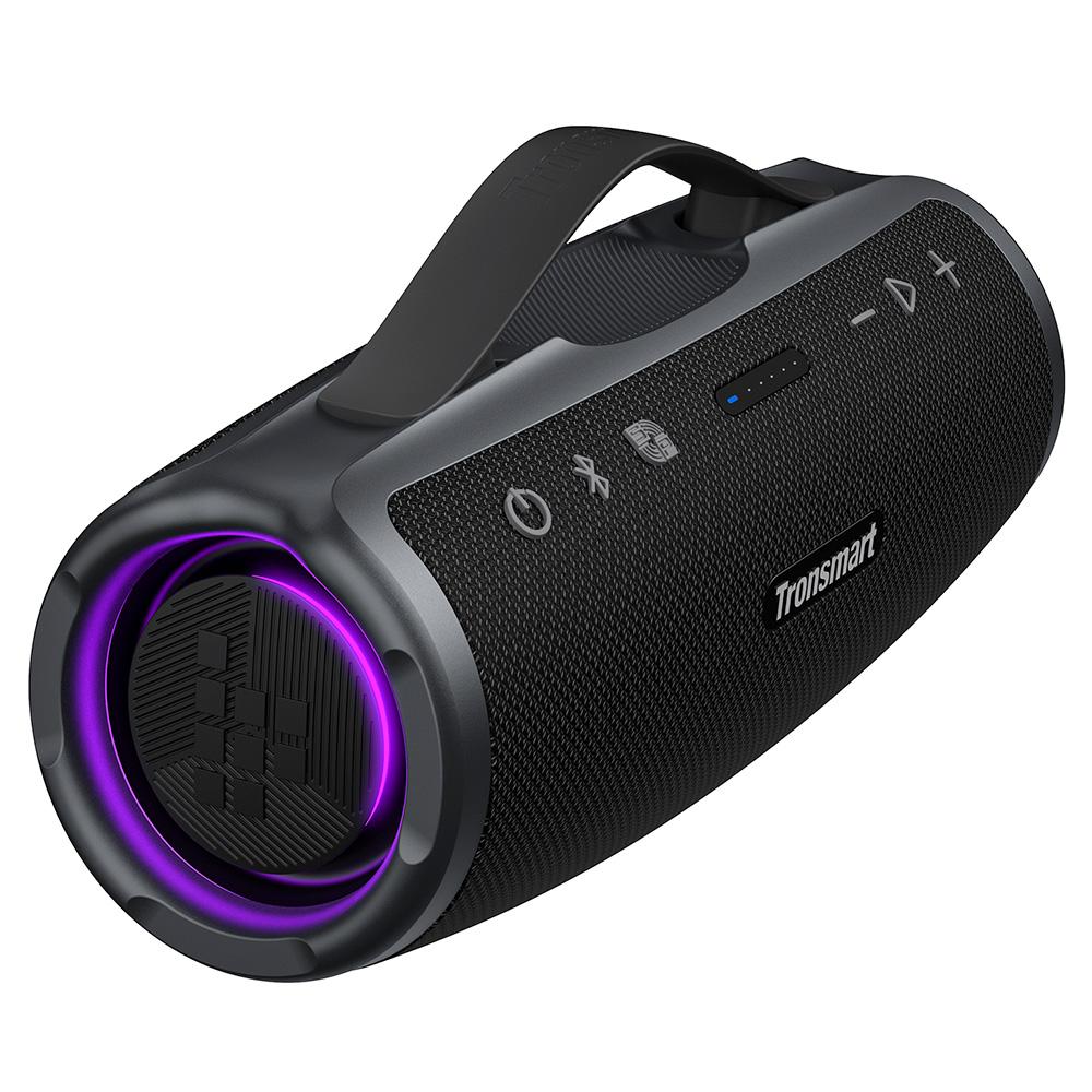 Boxă Bluetooth Tronsmart Mirtune S100 50W, Impermeabilă IPX7, Autonomie 20H, Baterie externă, Mâner retractabil, Asociere TWS, Control EQ prin aplicație