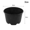 Large Round Outdoor Plant Nursery Pot with Drainage Holes 30cm 34cm Black
