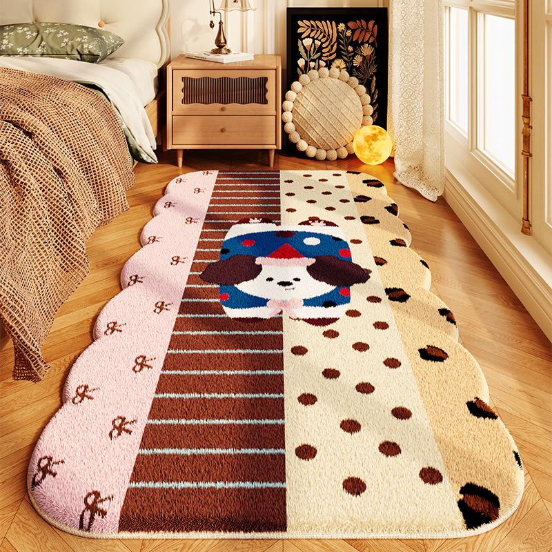 Cartoon Imitation Cashmere Carpet: Stain-Resistant, Cold-Insulating Rug for Bedroom, Living Room, Sofa, or Coffee Table