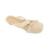 Retro Versatile One-word Drag with Skirt Gentle Wind Emerald Flower Kinked Cool Slippers