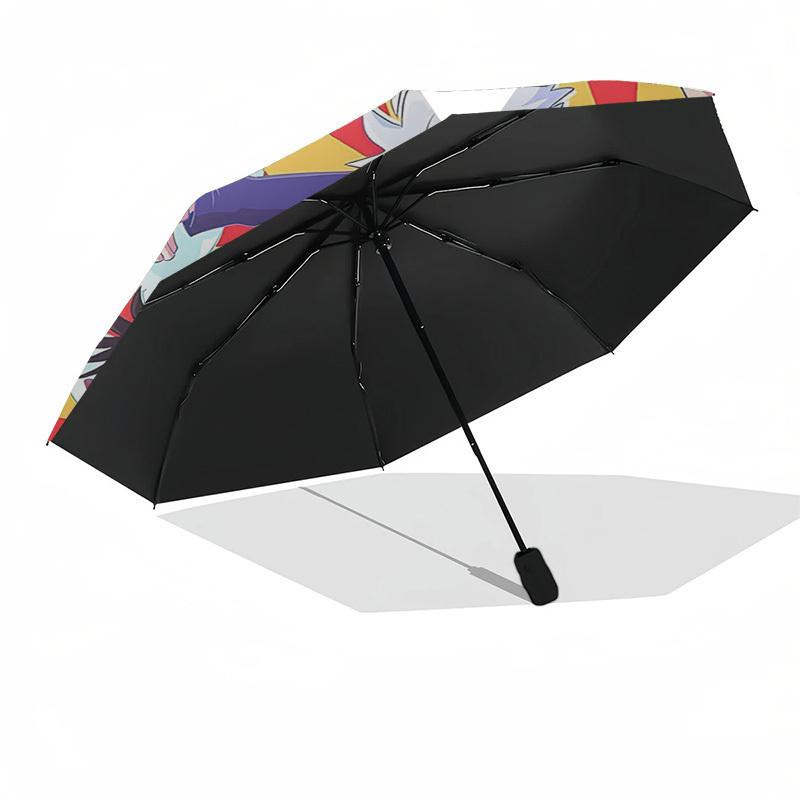 1pc Outdoor Umbrella with Anime Characters - Automatic Opening/Closing, Portable 3-Fold Design, 8-Rib Iron Frame - Perfect Gift for Fans, Travele