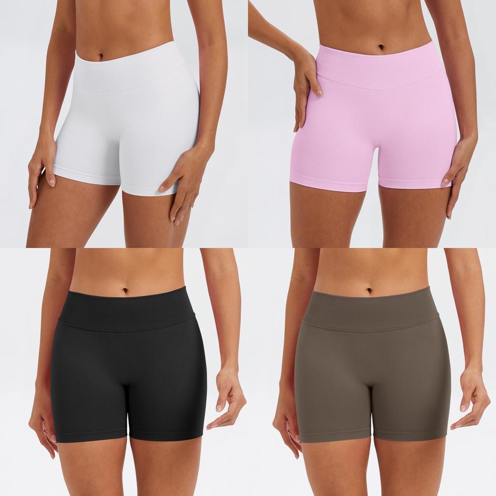 Pantaloncini Fitness Altamente Elastici Per Donna Con Tessuto Traspirante Perfetti Per Yoga E Corsa