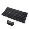 250W Monocrystalline Solar Panel Kit with 10A Charge Controller Dual USB Ports for RV Car Boat Batte