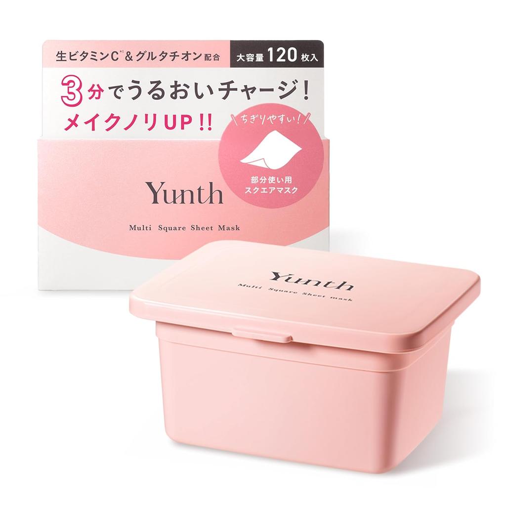 Yunth Yuns Multi Square Sheet Mask BOX 120 sheets Face Pack Moisturizing Partial Use Pores Serum Adherence Cosmetics Skincare