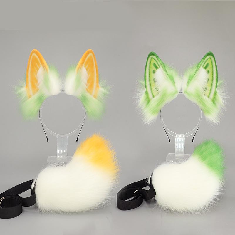 Green Hair Accessories Lolita Rabbit Girls Item Hair Band Headband Woman Lolita Cosplay Accessories Hair Bands Woman 2025 New
