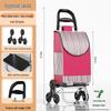 Lightweight Folding Shopping Cart for Home, Travel & Stairs - Portable Trolley for Elderly