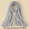Solid Color Plain Headscarf Breathable Modest Shawl Wrap Fashion Long Hijab  For Women
